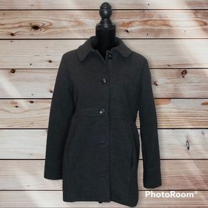 Motherhood Maternity, Wool-like Peacoat, Maternity, Size Large, Black